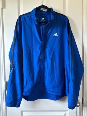 ADIDAS CLIMAPROOF Full Zip Jacket Rain Windbreaker Men’s Large Running Outdoor